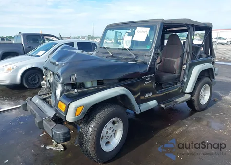 2000 Jeep Wrangler Sport from USA, damaged, VIN 1J4FA49S8YP755297